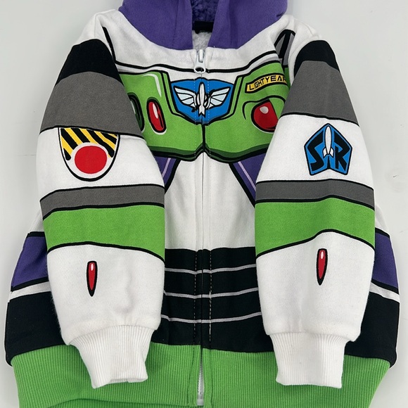 Toy Story Buzz Lightyear Sweatshirt Baby 2T Disney Pixar Movie Hoodie Costume - Picture 5 of 11